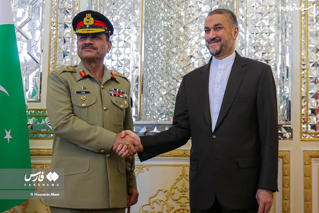 تصاویر| دیدار امیرعبداللهیان با سید عاصم منیر فرمانده ارتش پاکستان
