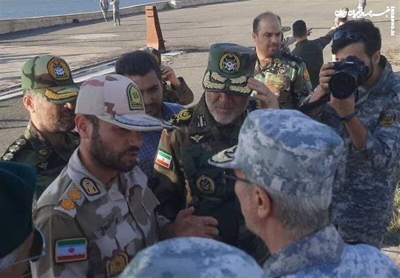 سرلشکر باقری و فرمانده کل ارتش به نقطه ‌صفر مرزی رفتند