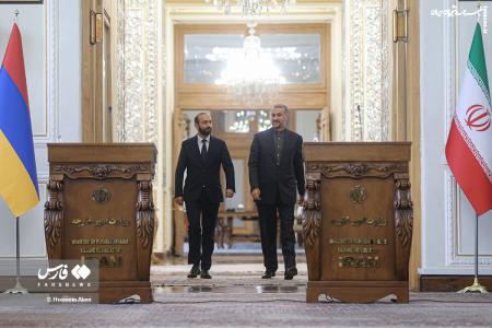 تصاویر| دیدار امیرعبداللهیان با وزیر خارجه ارمنستان