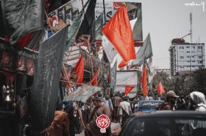 عکسی جالب محافظت نیروی طالبان از عزاداری محرم +عکس