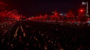 تصاویر| مراسم شام‌غریبان امام حسین (ع) در بین‌الحرمین