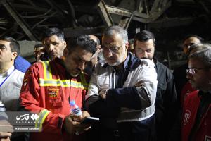 تصاویر|  عملیات آواربرداری ریزش ساختمان در جنوب تهران 