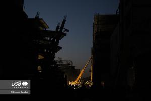 تصاویر|  عملیات آواربرداری ریزش ساختمان در جنوب تهران 