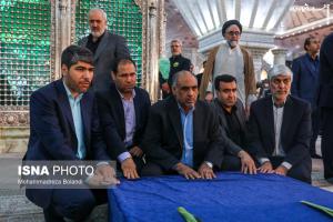 عکس| تجدید میثاق رئیس‌جمهور و اعضای هیئت دولت با آرمان‌های امام (ره)