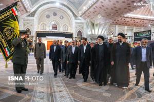 عکس| تجدید میثاق رئیس‌جمهور و اعضای هیئت دولت با آرمان‌های امام (ره)