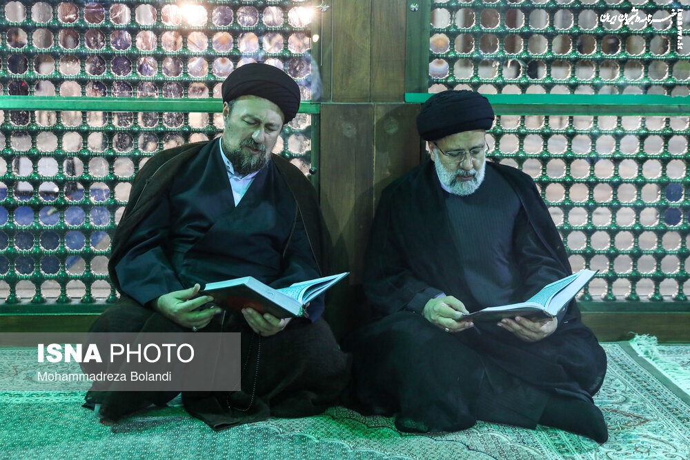 عکس| تجدید میثاق رئیس‌جمهور و اعضای هیئت دولت با آرمان‌های امام (ره)