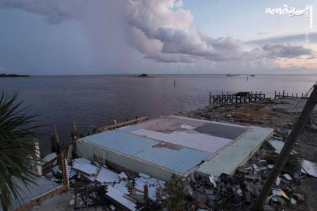  عکس/ خسارت ۹ میلیارد دلاری توفان ایدالیا در فلوریدا