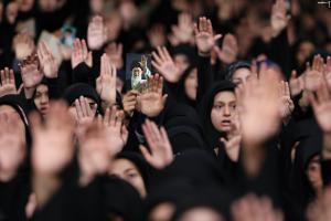 مراسم عزاداری اربعین حسینی با حضور هیئت‌های دانشجویی در محضر رهبر انقلاب +عکس