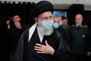 مراسم عزاداری اربعین حسینی با حضور هیئت‌های دانشجویی در محضر رهبر انقلاب +عکس