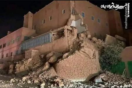 تخریب ساختمان‌ها بر اثر زمین لرزه شدید در مراکش +فیلم