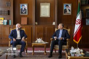 تصاویر| دیدار رئیس حزب اتحادیه میهنی کردستان عراق با امیرعبداللهیان