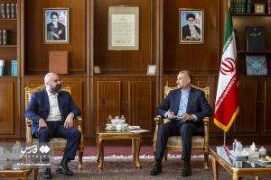 تصاویر| دیدار رئیس حزب اتحادیه میهنی کردستان عراق با امیرعبداللهیان