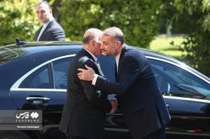 تصاویر| دیدار امیرعبداللهیان با  وزیر خارجه عراق