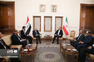 تصاویر| دیدار امیرعبداللهیان با  وزیر خارجه عراق