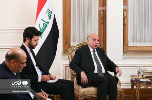 تصاویر| دیدار امیرعبداللهیان با  وزیر خارجه عراق