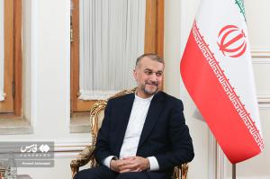 تصاویر| دیدار امیرعبداللهیان با  وزیر خارجه عراق