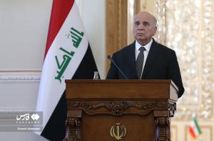 تصاویر| دیدار امیرعبداللهیان با  وزیر خارجه عراق