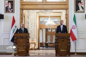 تصاویر| دیدار امیرعبداللهیان با  وزیر خارجه عراق