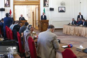 تصاویر| دیدار امیرعبداللهیان با  وزیر خارجه عراق