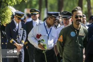 تصاویر| تشییع و تدفین شهید گمنام در دانشکده هواپیمایی کشوری