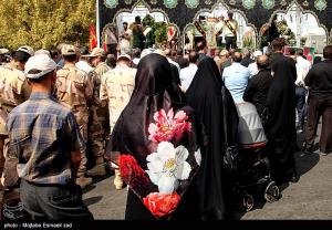تصاویر| تشییع پیکر ۲۳ شهید تازه تفحص شده در ارومیه