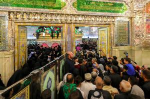 تصاویر| حال و هوای ضریح امام علی(ع) در روز وفات پیغمبر