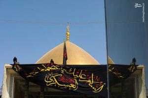 تصاویر| سیاهپوش شدن سامرا در آستانه شهادت امام حسن عسکری(ع)