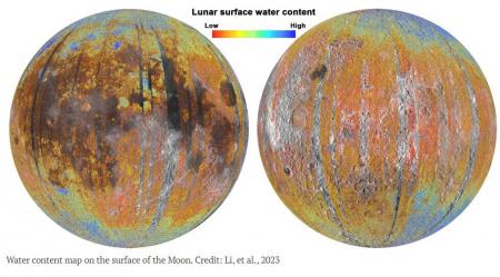 رطوبت اسرارآمیز ماه؛ الکترون‌های زمین ممکن است به شکل گیری آب در قمر زمین کمک کنند