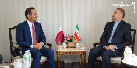 رایزنی وزرای خارجه ایران و قطر در نیویورک 