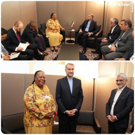 دیدار امیرعبداللهیان با وزیر خارجه آفریقای جنوبی در نیویورک