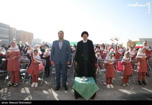 تصاویر زنگ اول مهر با حضور رئیس‌جمهور 