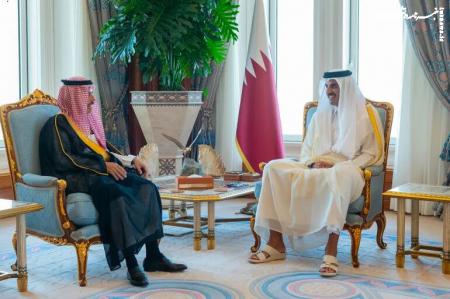 دیدار وزیر خارجه عربستان با امیر قطر در دوحه