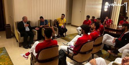 برگزاری نشست رئیس فدراسیون فوتبال و ملی پوشان امید