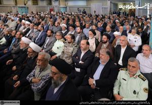 عکس| دیدار مسئولان نظام، سفرای کشور‌های اسلامی و میهمانان کنفرانس وحدت با رهبر انقلاب