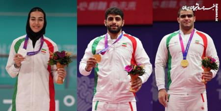 ایران با کسب ۳ مدال در جدول مدال‌ها یک پله صعود کرد