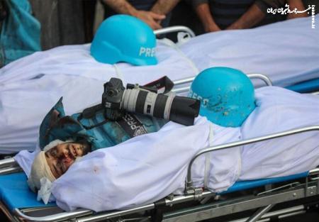 تصاویر و جزئیات شهادت ۹ خبرنگار در حمله اسرائیل به غزه