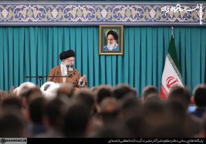 دیدار جمعی از نخبگان و استعدادهای برتر علمی با رهبر انقلاب +عکس