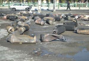عکس| انفجار جایگاه گاز در البرز