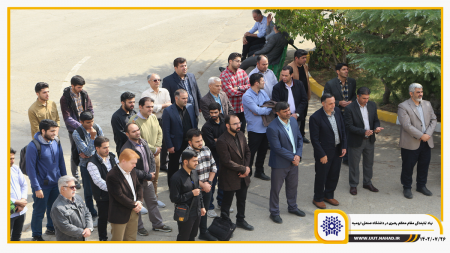 تجمع اعتراضی اساتید و دانشجویان دانشگاه صنعتی ارومیه در محکومیت اقدام جنایتکارانه رژیم صهیونیستی +عکس