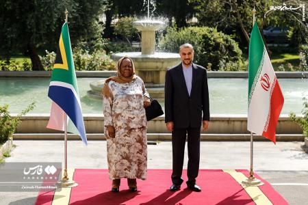 تصاویر| دیدار امیرعبداللهیان و وزیر خارجه آفریقای جنوبی