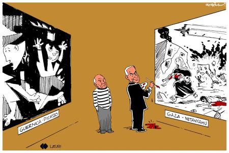 کاریکاتور| نتانیاهو بالاتر از پیکاسو