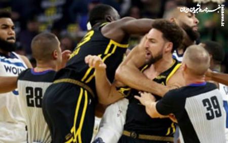 درگیری شدید در لیگ بسکتبال NBA +فیلم