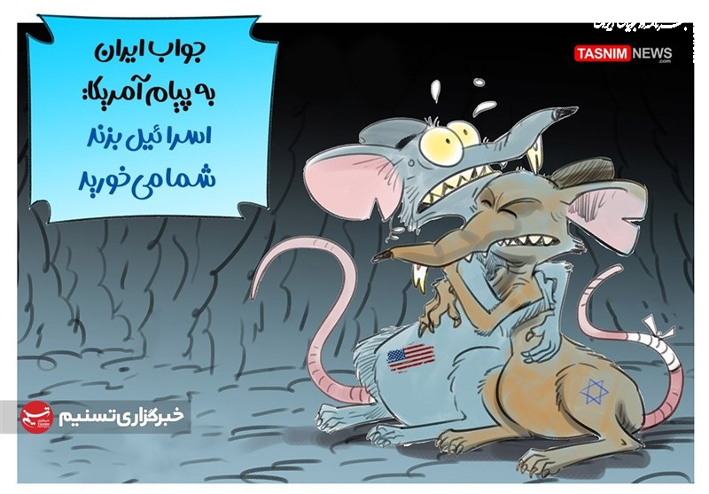 کاریکاتور| جواب ایران به پیام آمریکا: اسرائیل بزند شما می‌خورید