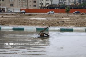 تصاویر| آب گرفتگی شدید معابر در اهواز