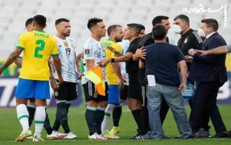 لحظه درگیری هواداران آرژانتین و برزیل +فیلم