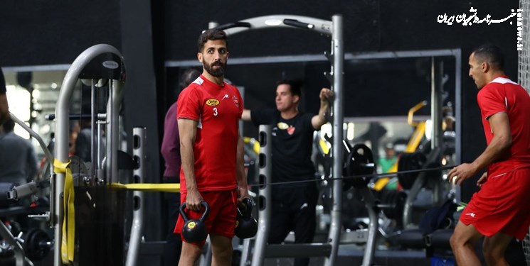 برگزاری تمرین پرسپولیس در سالن بدنسازی 