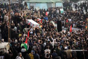 وداع با شهدای مدافع حرم در میدان امام حسین (ع) +عکس