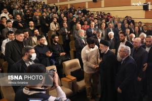 مراسم روز دانشجو با حضور رئیس جمهور در دانشگاه شهید بهشتی +عکس