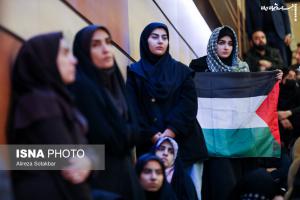 مراسم روز دانشجو با حضور رئیس جمهور در دانشگاه شهید بهشتی +عکس