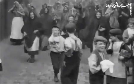 فیلمی زیرخاکی از حجاب چادر زنان انگلیسی در ۱۲۲ سال پیش